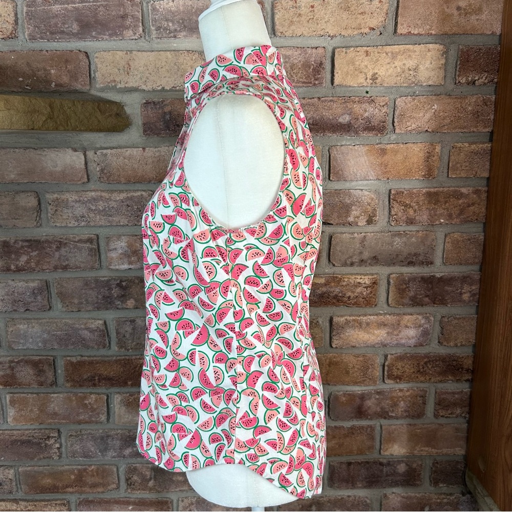 J. CREW Watermelon Print Fitted Button Down Shirt 42 - Picture 2 of 11